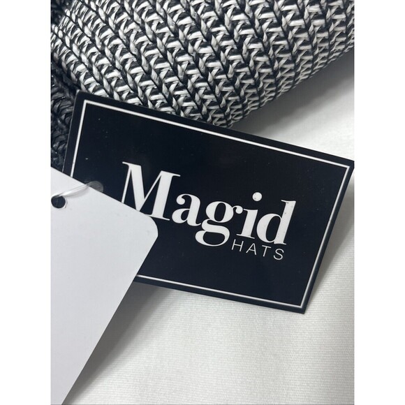Magid Hats Rolled Visor Black White Bow One Size NWT - Picture 2 of 4